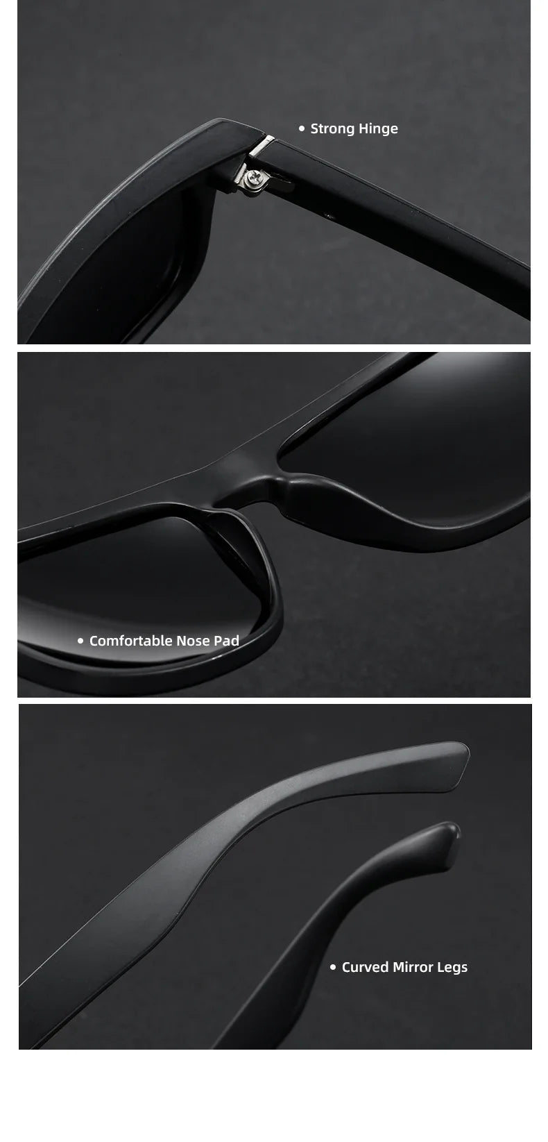 Men Women Polarized Sunglasses Luxury Brand Designer Vintage Sunglasses Man Fashionable Driving Sun Glasses Eyewear Eyepieces
