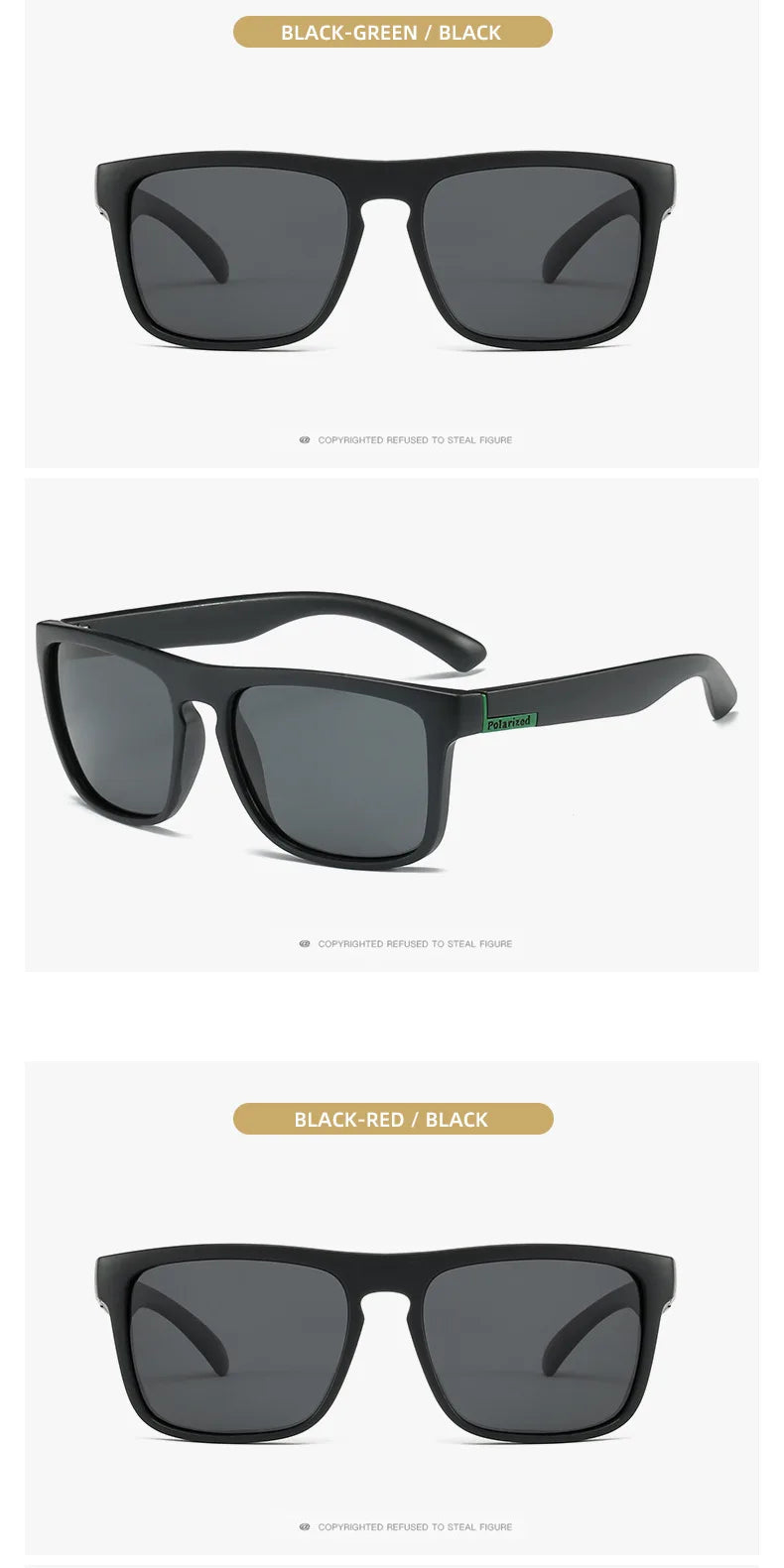 Men Women Polarized Sunglasses Luxury Brand Designer Vintage Sunglasses Man Fashionable Driving Sun Glasses Eyewear Eyepieces