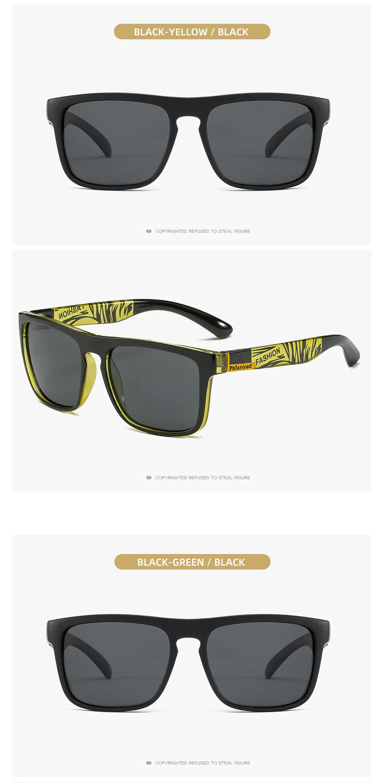Men Women Polarized Sunglasses Luxury Brand Designer Vintage Sunglasses Man Fashionable Driving Sun Glasses Eyewear Eyepieces
