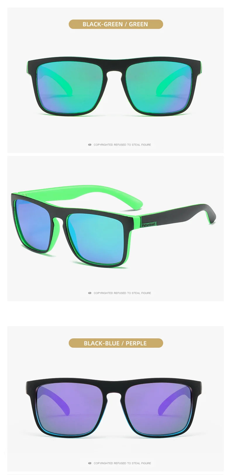 Men Women Polarized Sunglasses Luxury Brand Designer Vintage Sunglasses Man Fashionable Driving Sun Glasses Eyewear Eyepieces