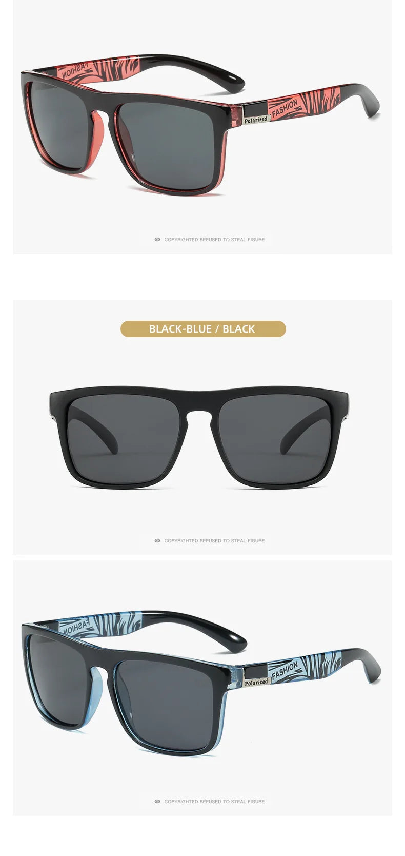 Men Women Polarized Sunglasses Luxury Brand Designer Vintage Sunglasses Man Fashionable Driving Sun Glasses Eyewear Eyepieces