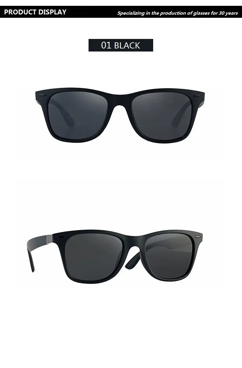 Classic Vintage Outdoor Polarized Sunglasses for Women Men New Fashion Square Style UV400 Protection Driving Sun Glasses Goggles