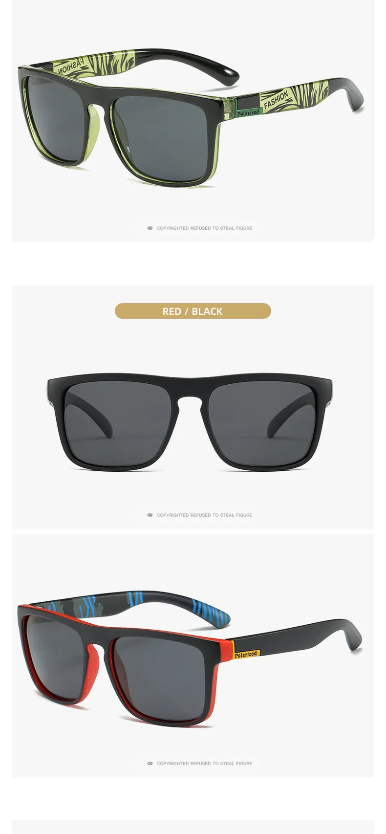 Men Women Polarized Sunglasses Luxury Brand Designer Vintage Sunglasses Man Fashionable Driving Sun Glasses Eyewear Eyepieces